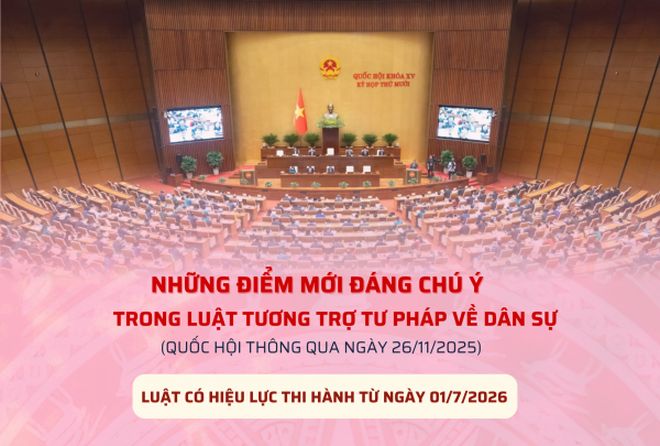 Những điểm mới đáng chú ý có trong Luật Tương trợ tư pháp về dân sự